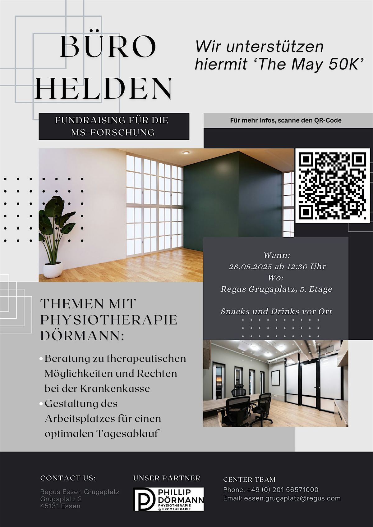 Bürohelden - Fundraising für die MS-Forschung, 28 May | Event in Essen | AllEvents