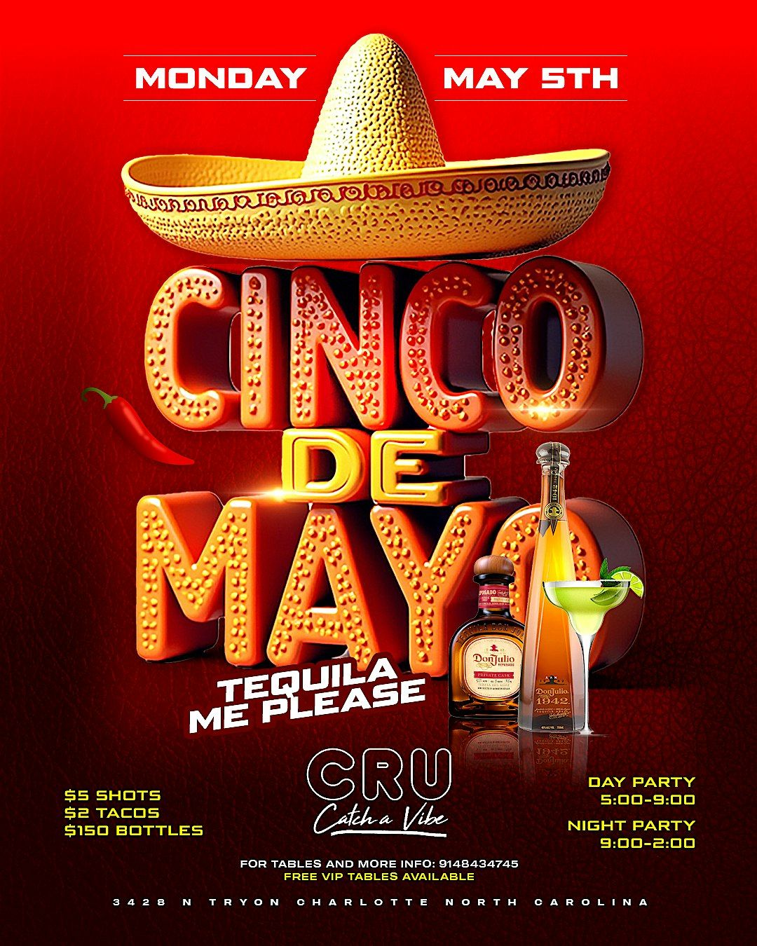 Cinco de mayo! Free vip tables! $150 bottles! | Event in Charlotte | AllEvents