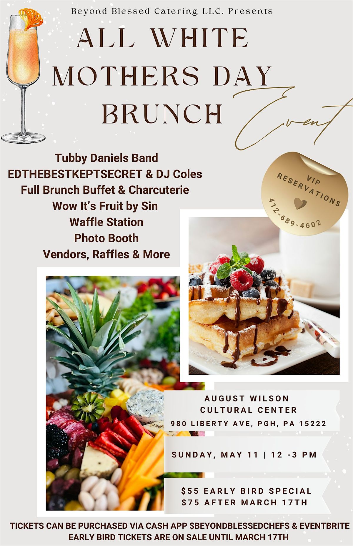 ALL WHITE MOTHER'S DAY BRUNCH, 11 May | Event in Pittsburgh | AllEvents