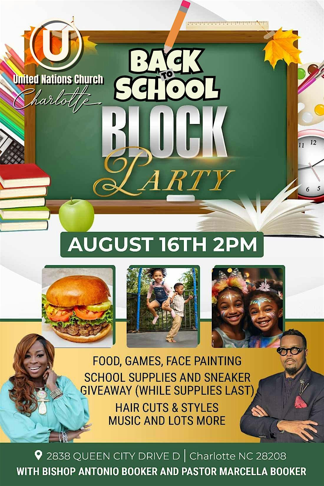 Back To School Block Party, 16 August | Event in Charlotte | AllEvents