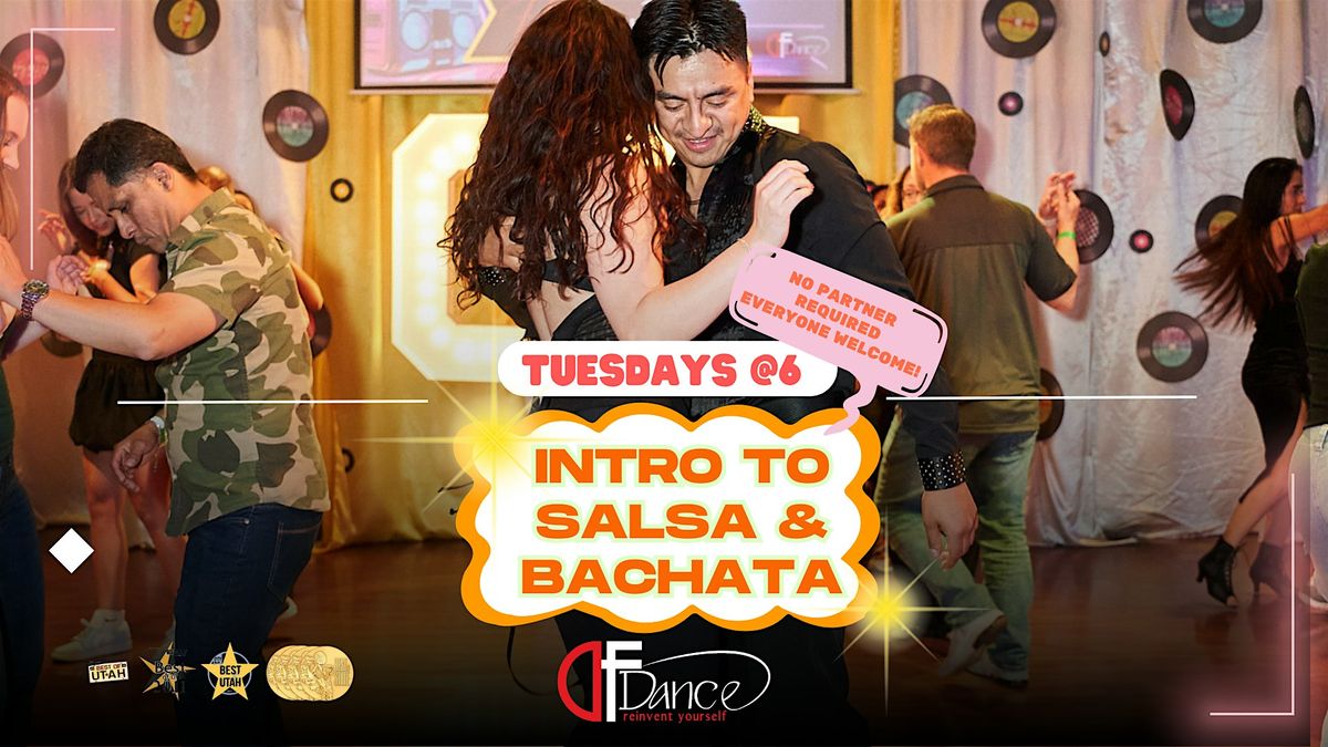 Salsa & Bachata Dancing for Beginners as easy as 1,2,3!  Starts 8/19!, 19 August | Event in South Salt Lake