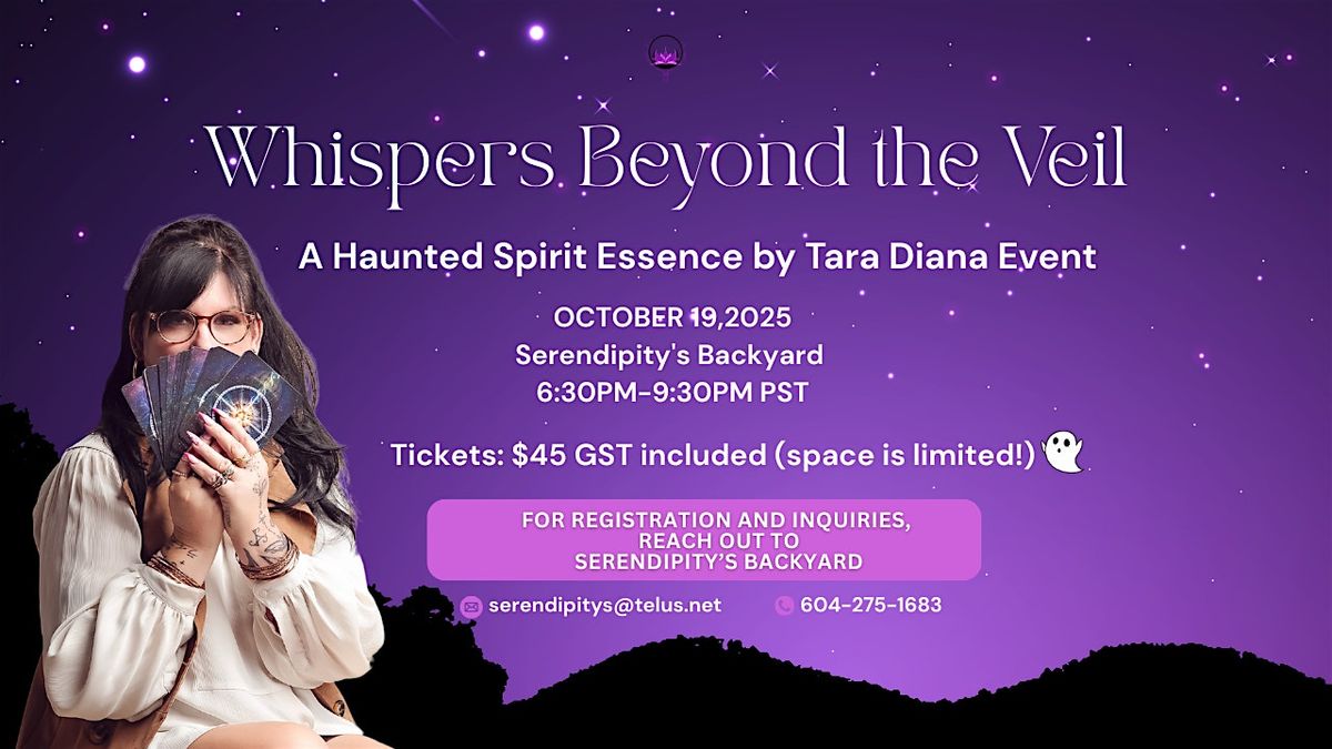 Whisper Beyond the Veil, 19 October | Event in Richmond | AllEvents