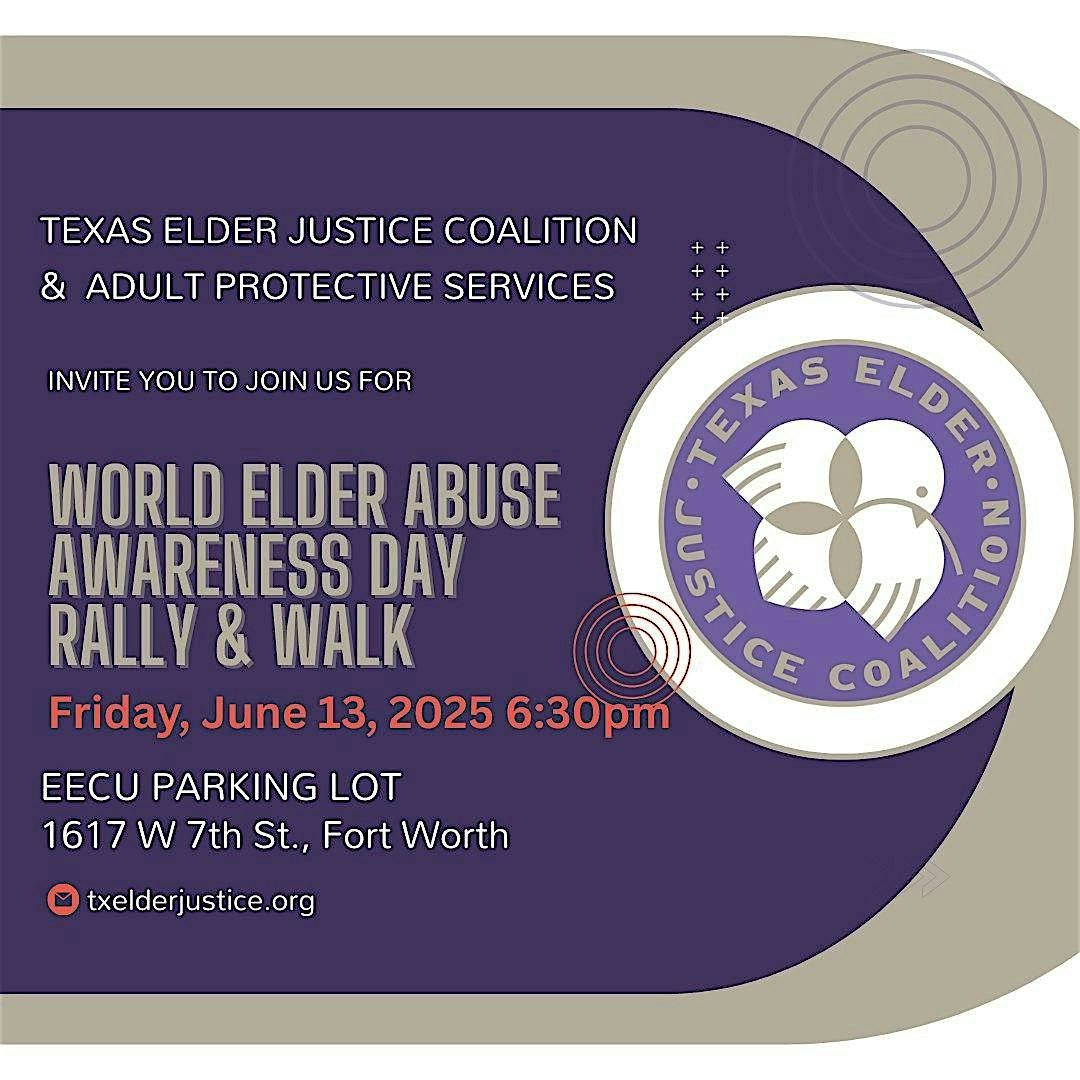 Purple Pep Rally for World Elder Abuse Awareness Day and Walk, 13 June | Event in Fort Worth | AllEvents