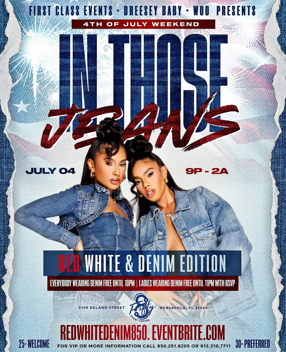 In Those Jeans: Red White & Denim Party, 4 July | Event in Pensacola | AllEvents
