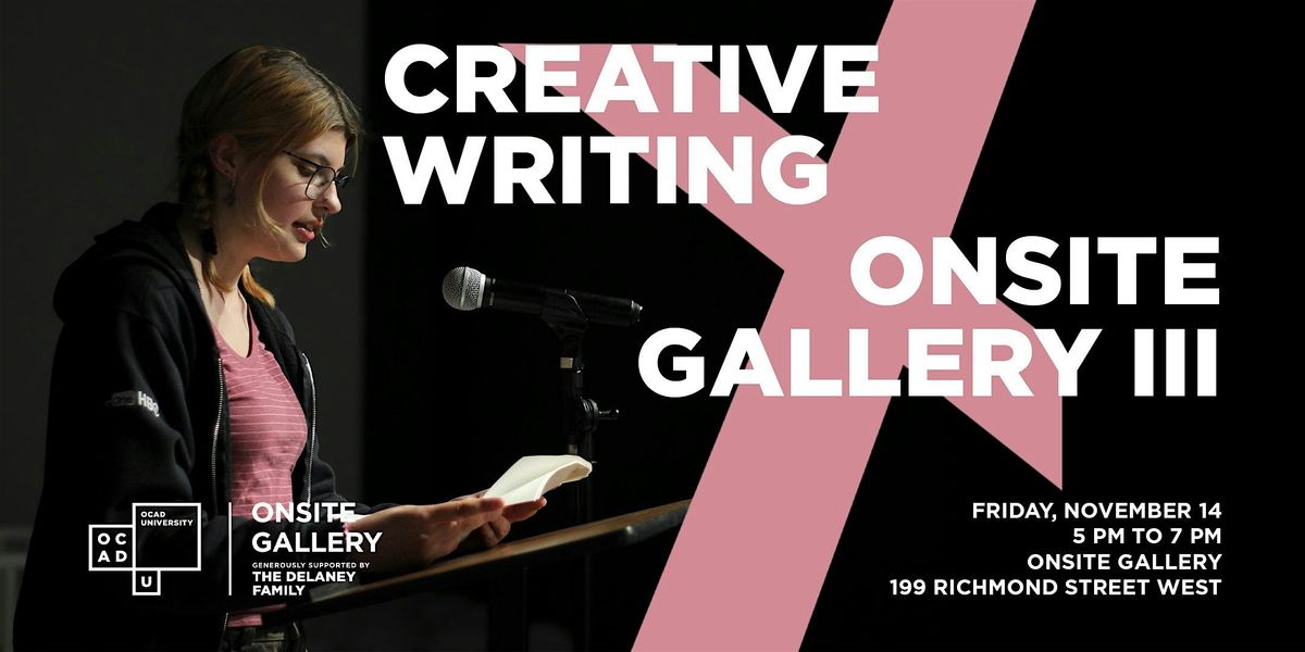Simultaneous Translation: Creative Writing x Onsite Gallery III, 14 November | Event in Toronto | AllEvents