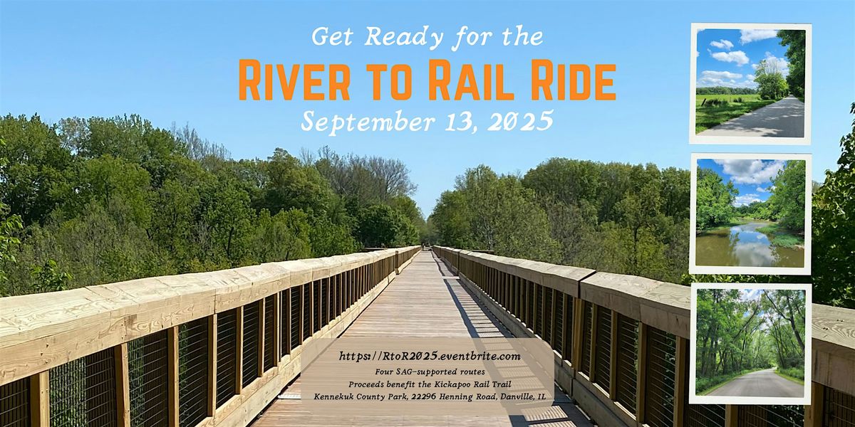 2025 River to Rail Ride Fundraising Event for the Kickapoo Rail Trail, 13 September | Event in Danville | AllEvents