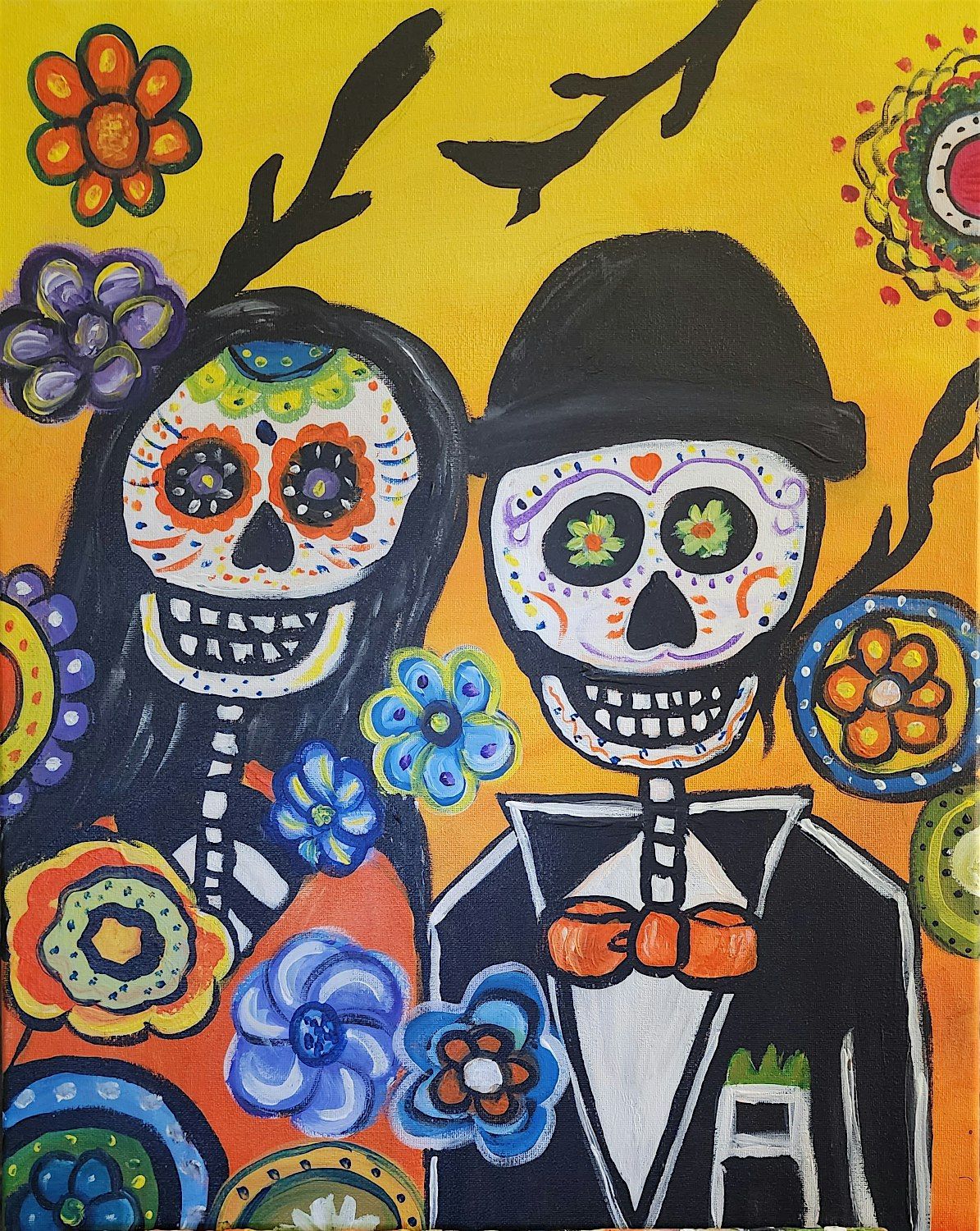 Skelton Friends A Fun interactive Paint and Sip Painting Experience, 10 October | Event in Folsom | AllEvents