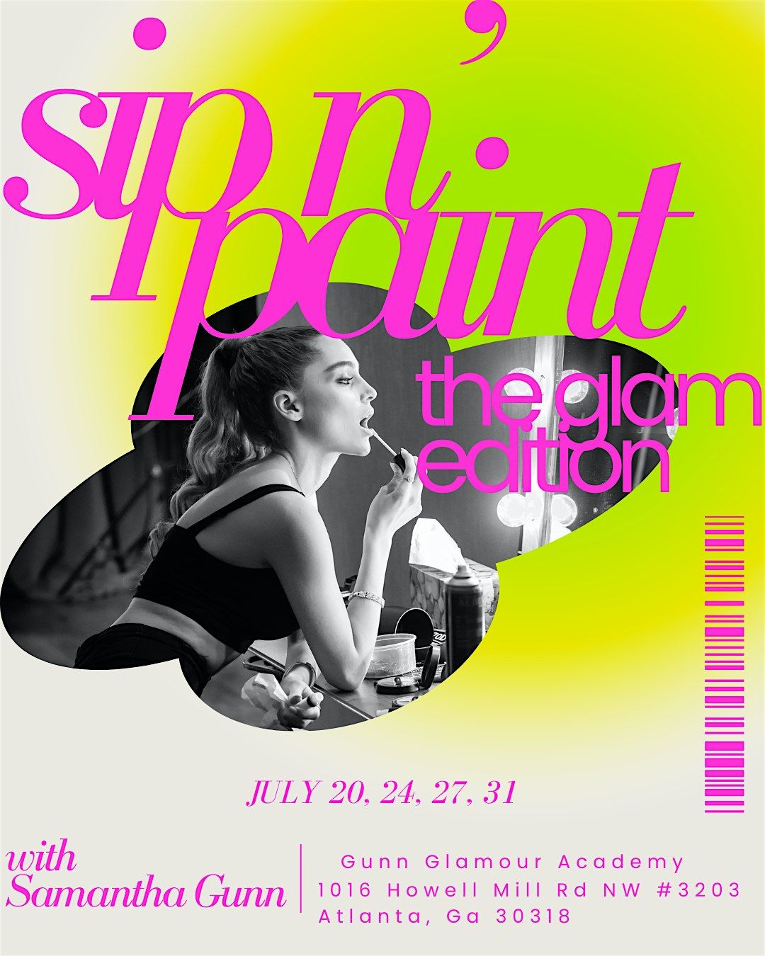 Sip n' Paint: The Glam Edition -- Natural Summer Glow, 27 July | Event in Atlanta | AllEvents