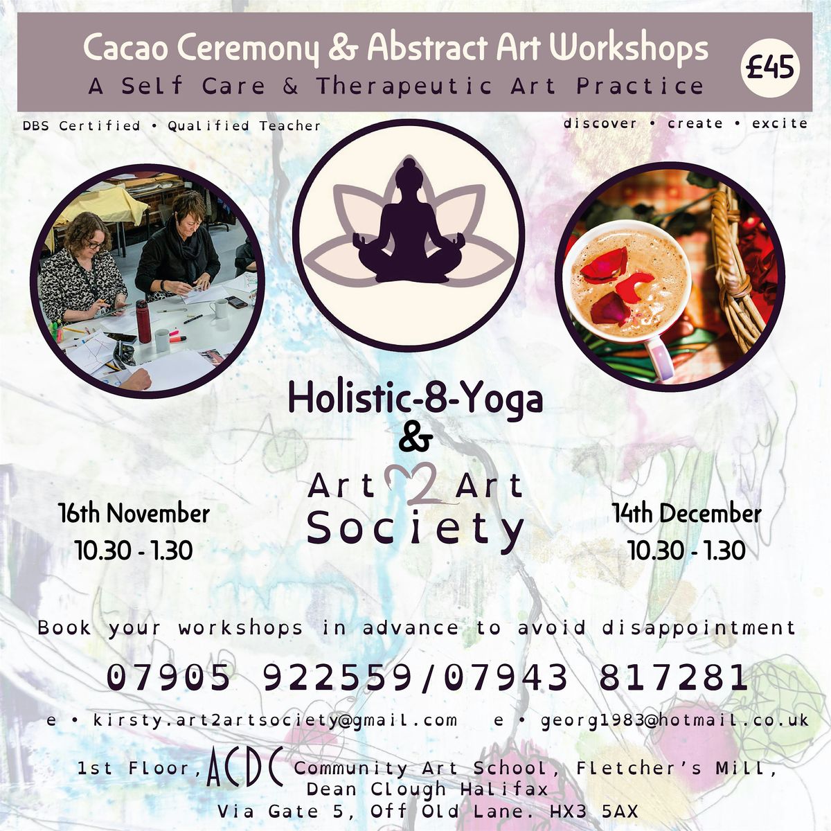 Cacao Ceremony & Abstract Art Workshop - CONNECT. CREATE. HEAL, 16 November | Event in Halifax | AllEvents