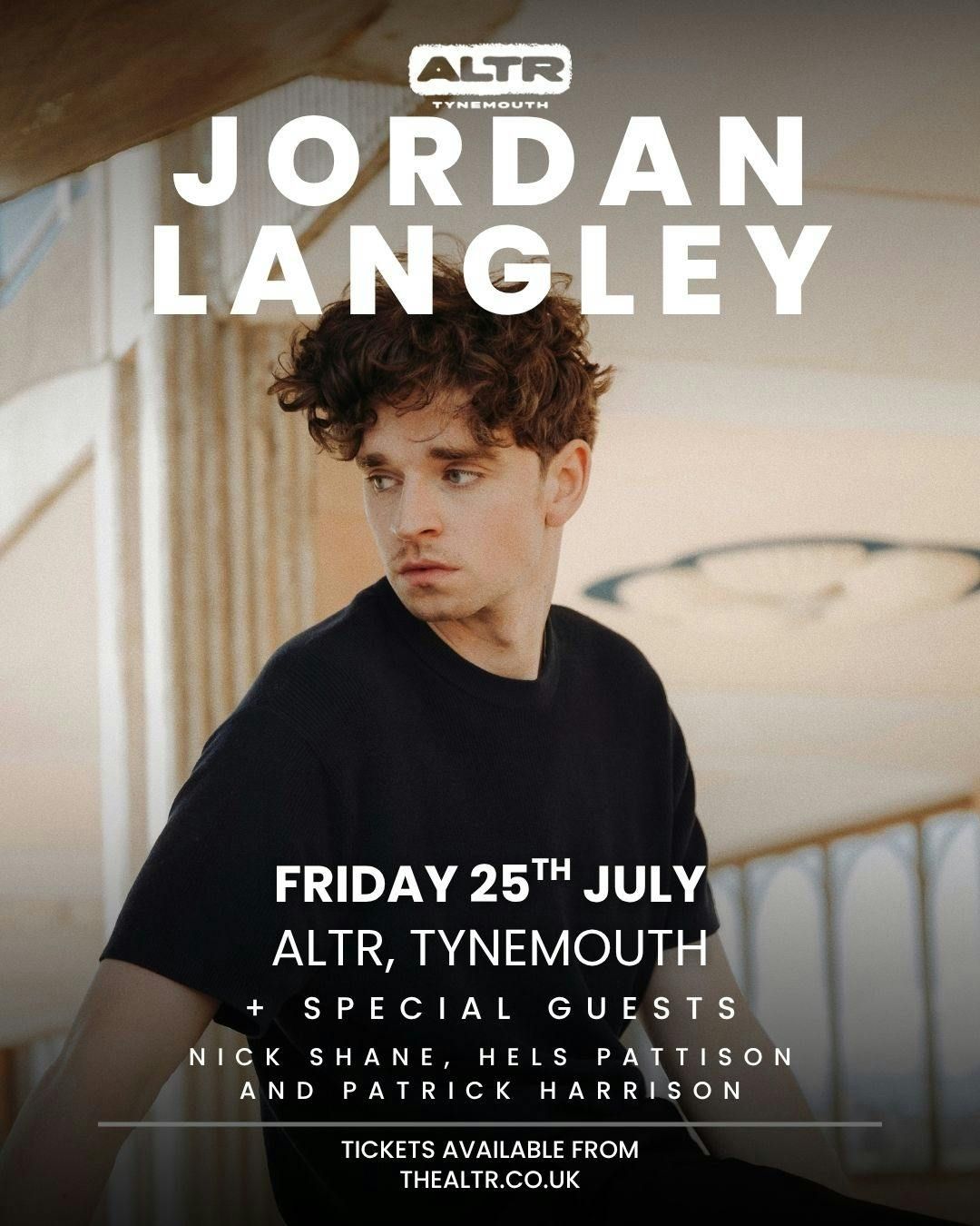 Jordan Langley | Tynemouth, 25 July | Event in North Shields | AllEvents