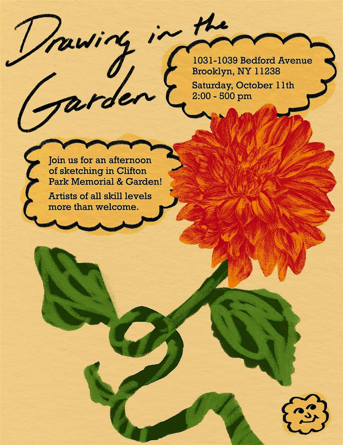 Bed-Stuy Garden Sketch Class, 11 October | Event in Brooklyn | AllEvents