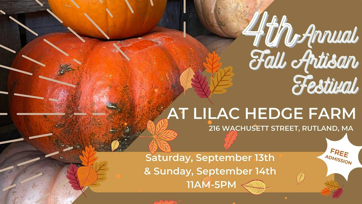 Fall Artisan Festival at Lilac Hedge Farm, 13 September | Event in Rutland | AllEvents