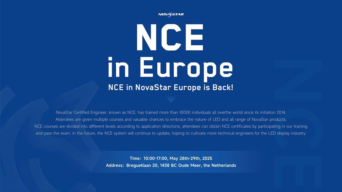 NovaStar NCE in Europe, 28 May | Event in Oude Meer | AllEvents