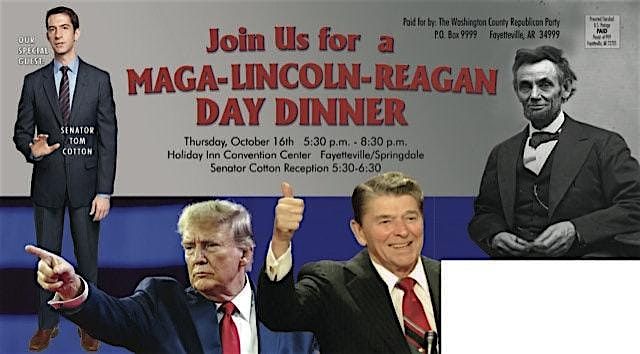 WCRC Lincoln Day Dinner, 15 October | Event in Springdale | AllEvents