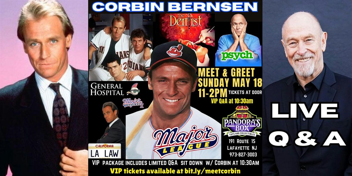 Q & A Meet and Greet w Corbin Bernsen at Pandora's Box Toys & Collectible, 18 May | Event in Lafayette