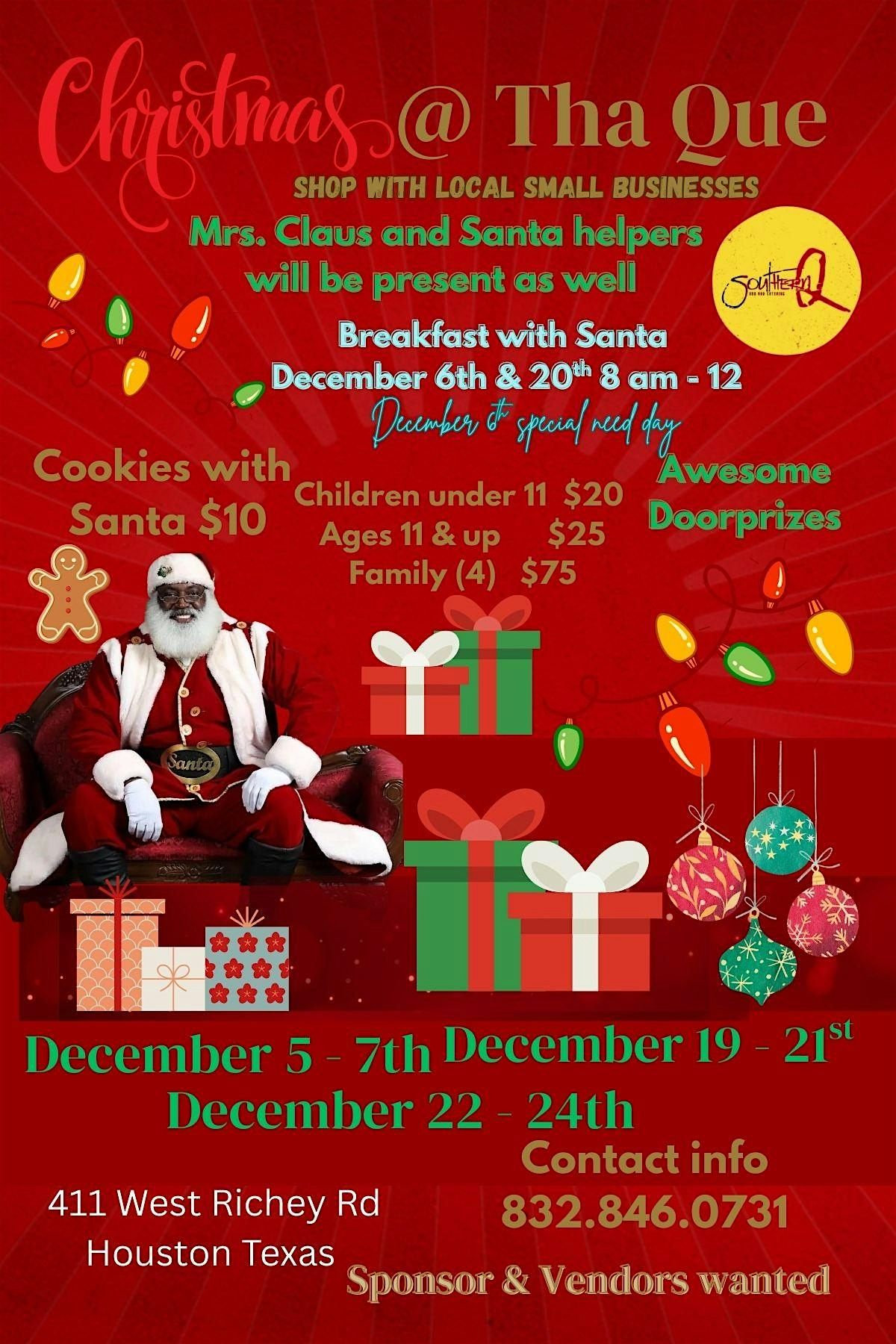Breakfast with Santa & Holiday Shopping, 6 December | Event in Houston | AllEvents