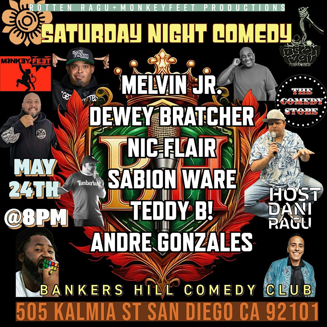 SATURDAY NIGHT COMEDY SHOWCASE + OPEN MIC, 24 May | Event in San Diego | AllEvents
