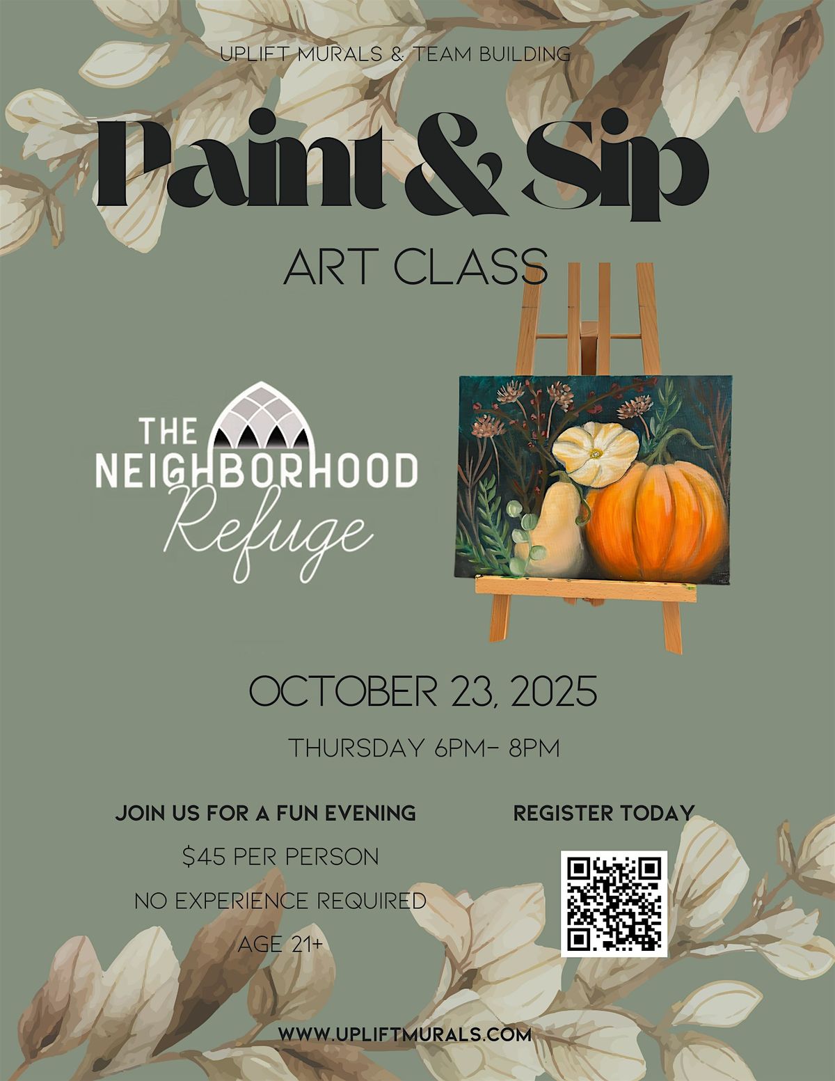 Paint & Sip at The Neighborhood Refuge Ridgefield, 23 October | Event in Ridgefield | AllEvents