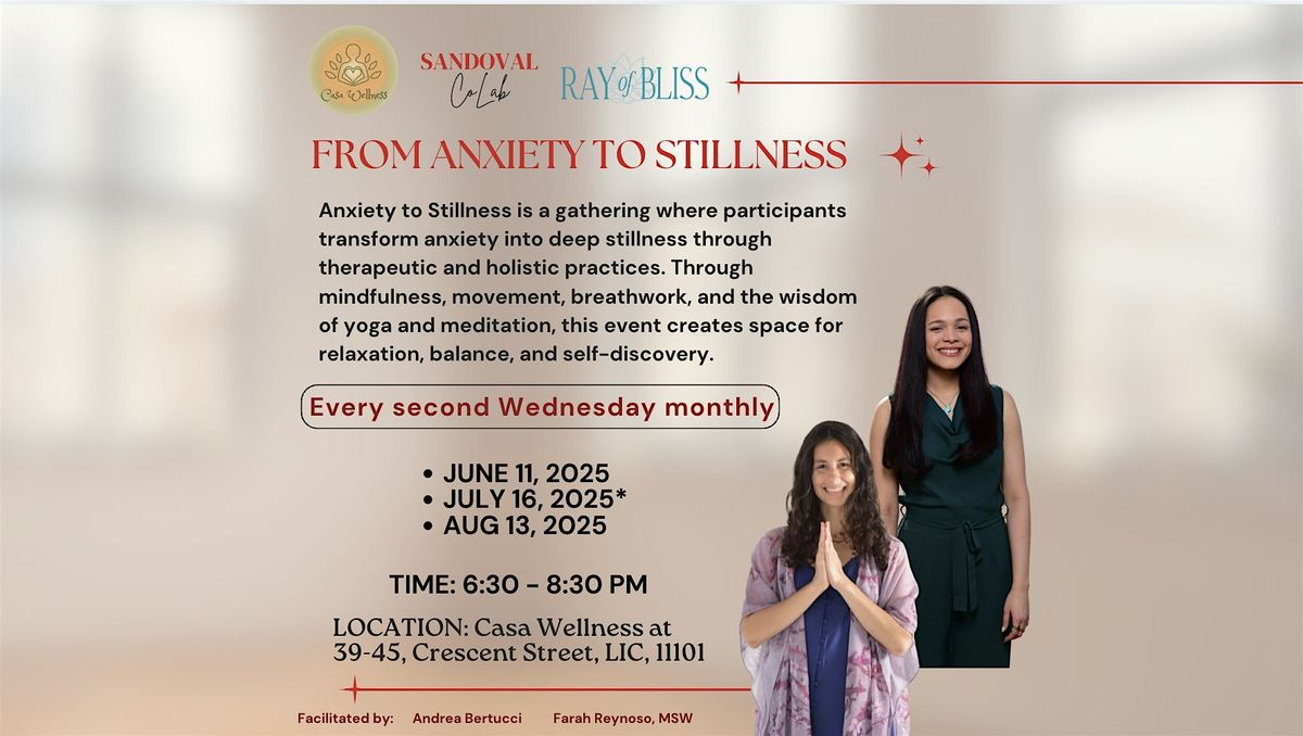 Copy of From Anxiety to Stillness 8/13/2025, 13 August | Event in Queens | AllEvents