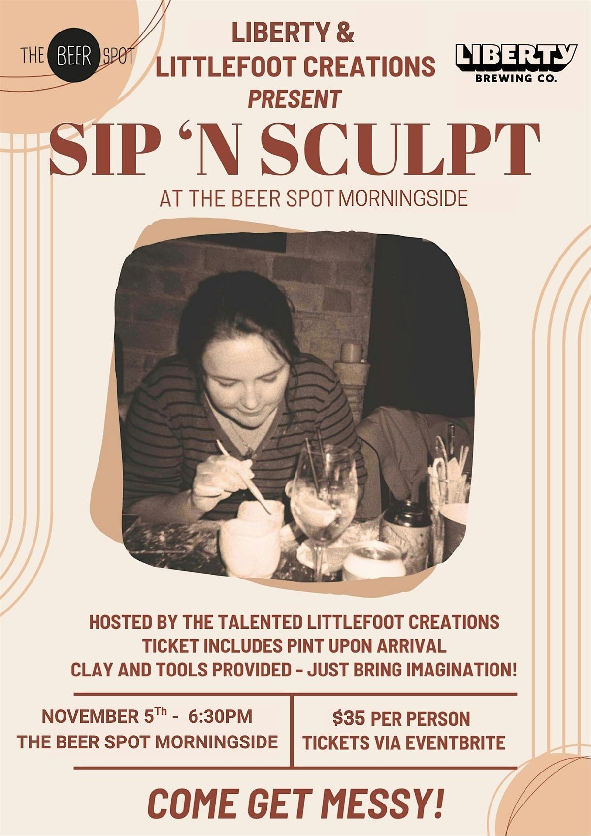 Sip and Sculpt - Morningside, 5 November | Event in Auckland | AllEvents