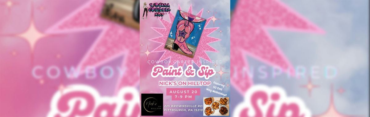 Paint & Sip, 20 August | Event in Pittsburgh | AllEvents
