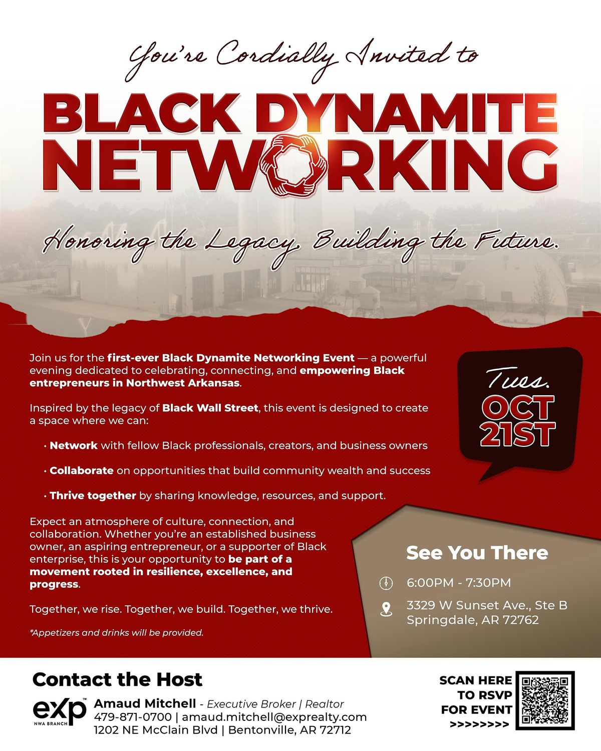 Black Dynamite Networking, 21 October | Event in Springdale | AllEvents