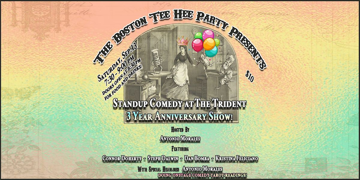 Standup Comedy: The Boston Tee Hee Party at Trident Bookstore, 13 September | Event in Boston | AllEvents