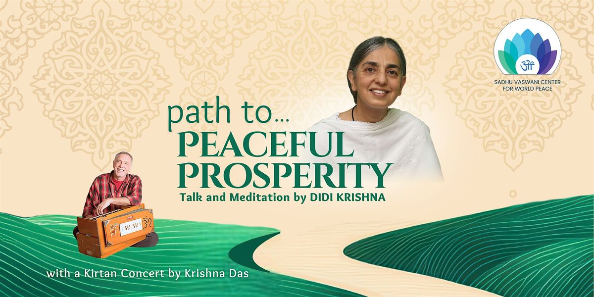 Path to Peaceful Prosperity – Talk by Didi Krishna & Kirtan by Krishna Das, 28 May | Event in New York