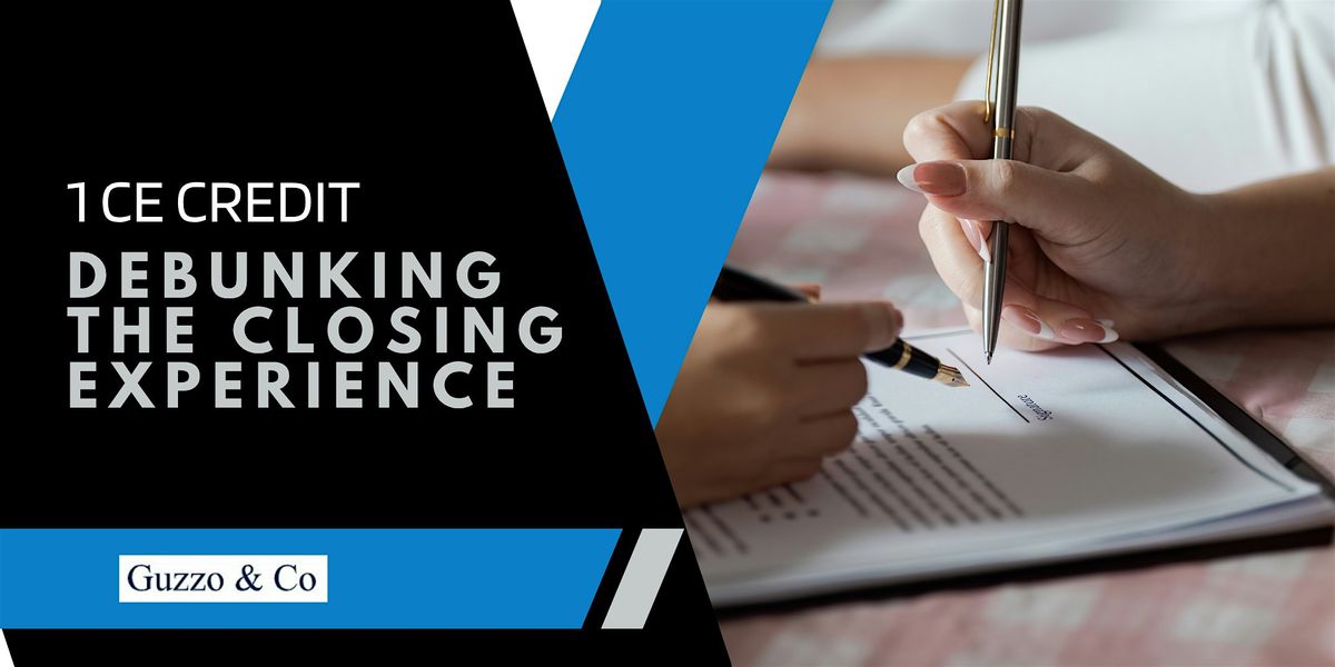 Debunking the Closing Experience (1 CE Credit), 14 October | Event in Colorado Springs | AllEvents