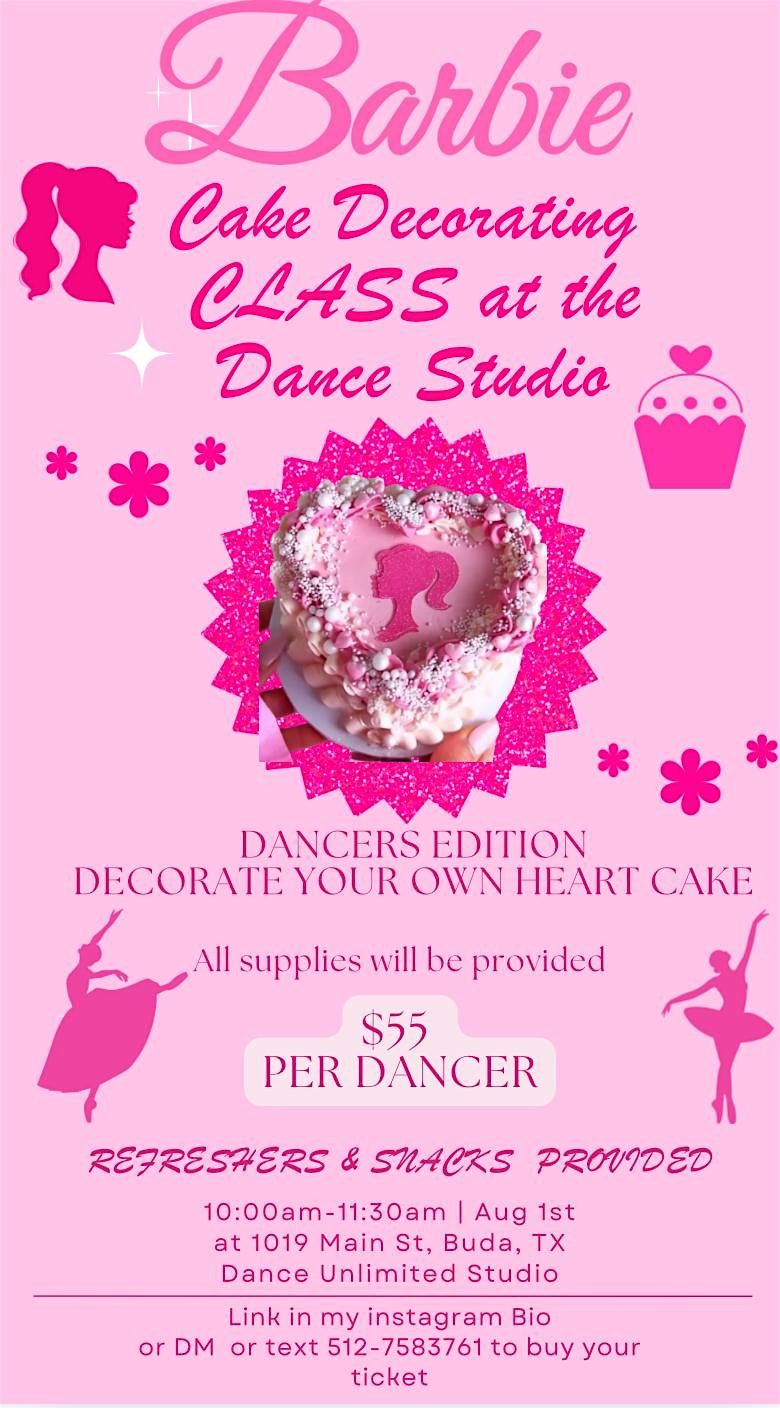 Barbie Cake Decorating Class at the Studio, 1 August | Event in Buda | AllEvents