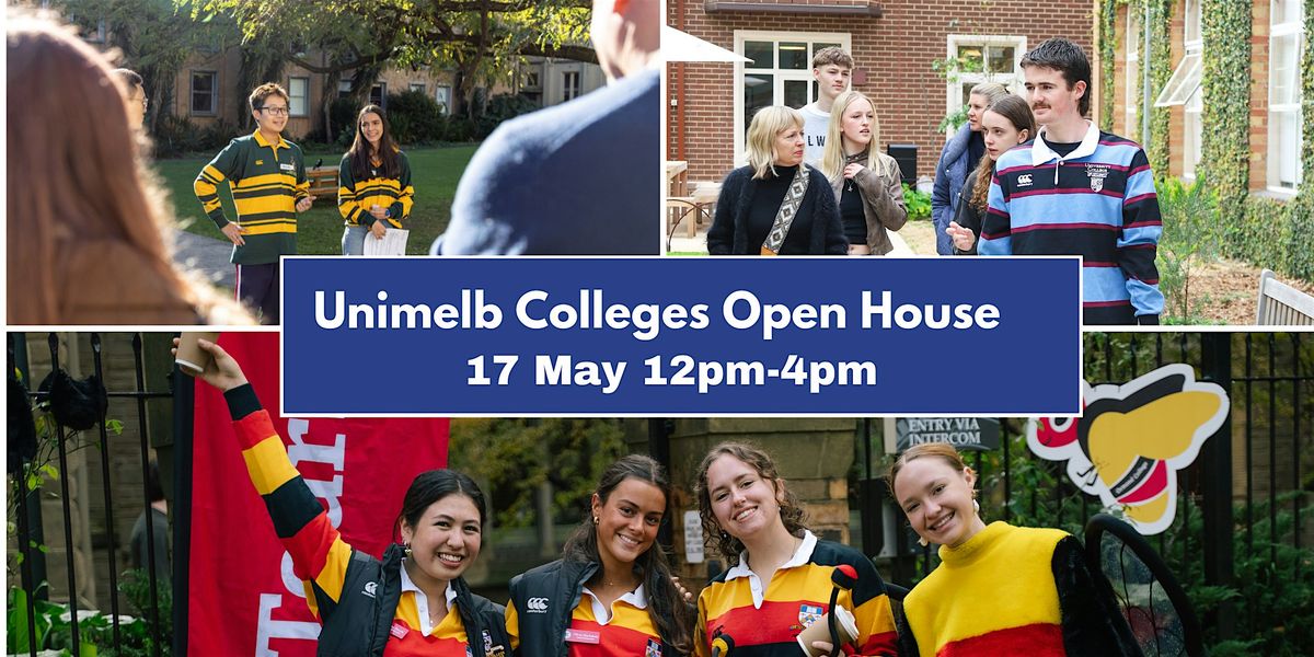 Uni Melb Residential Colleges Open House, 17 May | Event in Parkville | AllEvents
