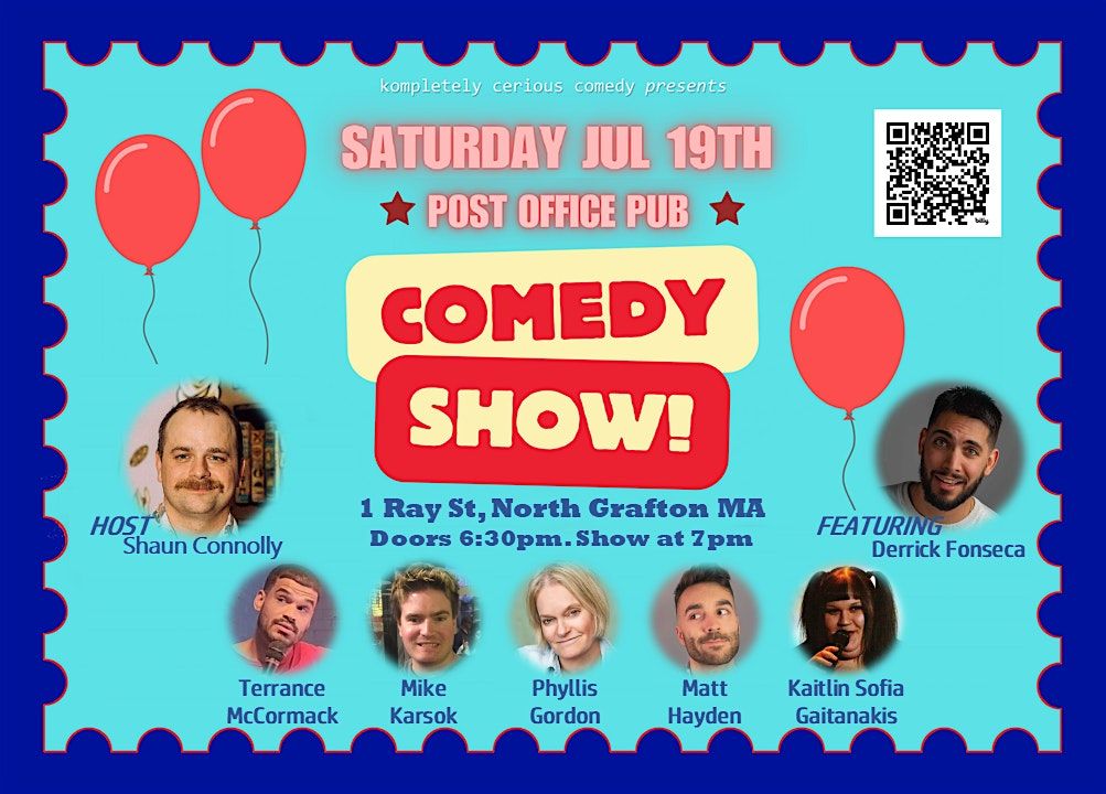 Comedy Show at the Post Office Pub (Grafton), 19 July | Event in Grafton | AllEvents