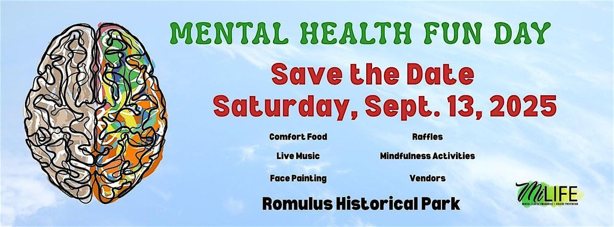 Free Mental Health Fun Day, 13 September | Event in Romulus | AllEvents