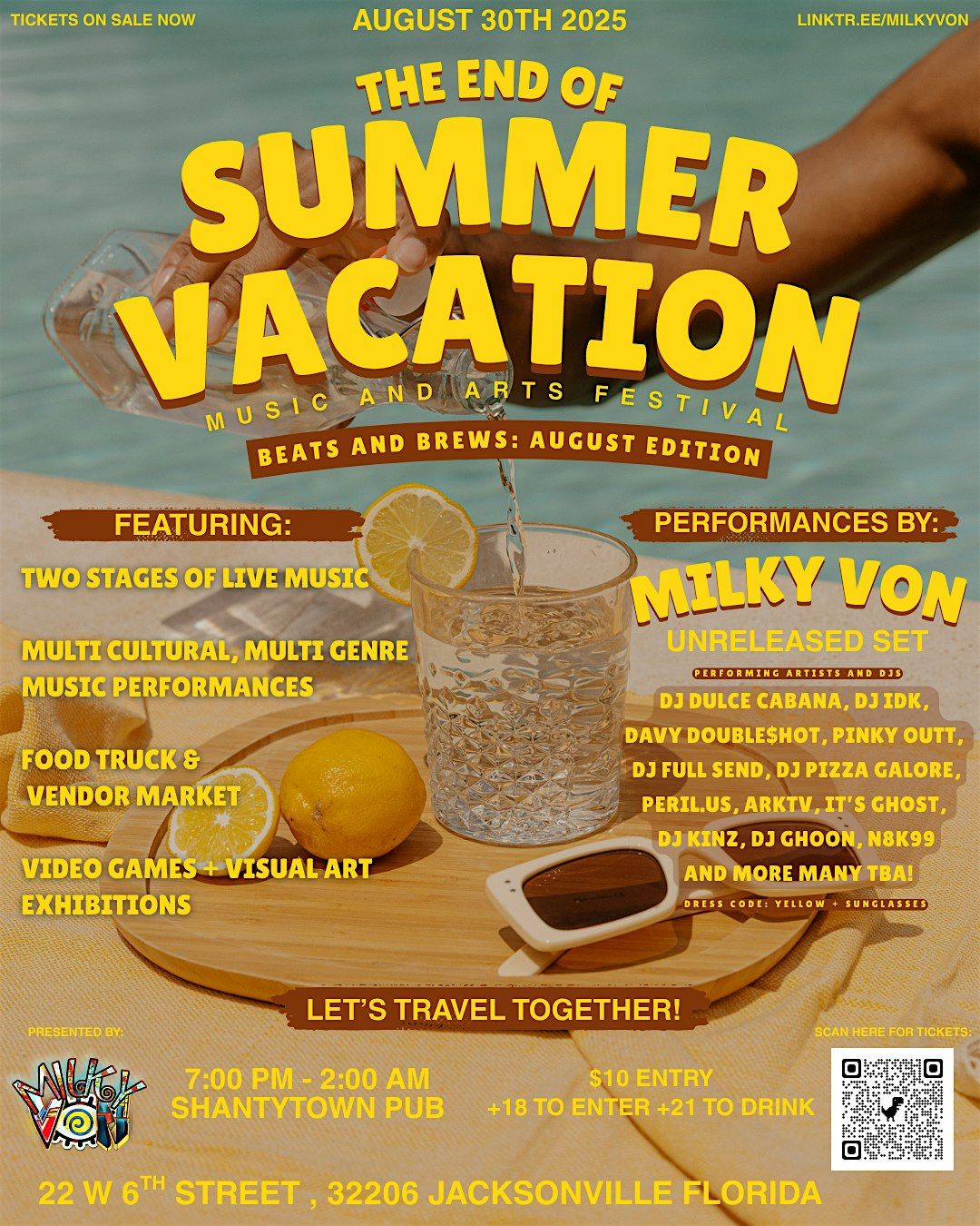 Beats and Brews: The End of Summer Music Fest (Presented by Milky Von) | Event in Jacksonville | AllEvents