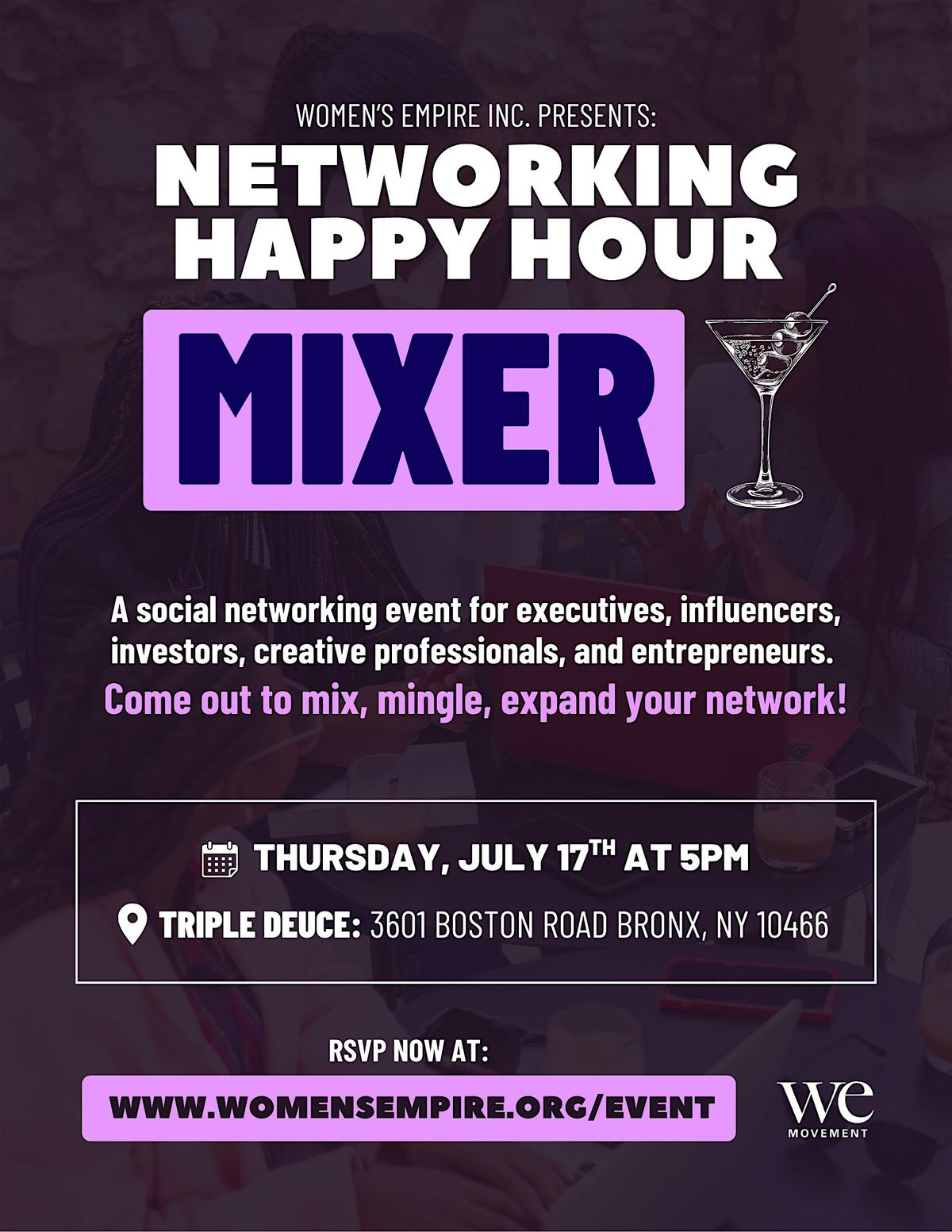 Networking Happy Hour Mixer, 17 July | Event in The Bronx | AllEvents