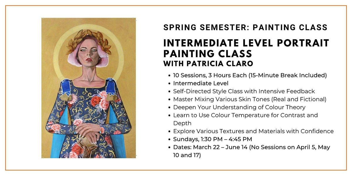 Spring Acrylic Class: Intermediate Level Portrait Painting, 22 March | Event in Ottawa | AllEvents