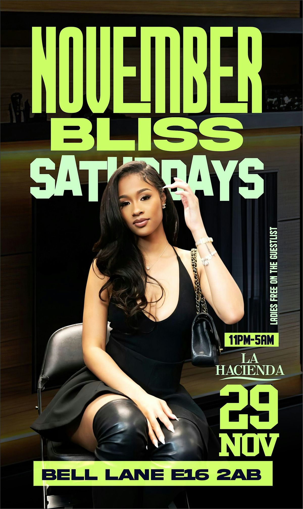 NOVEMBER BLISS | Sat 29th of NOV | @ LA HACIENDA E16 2AB, 29 November | Event in Barking | AllEvents