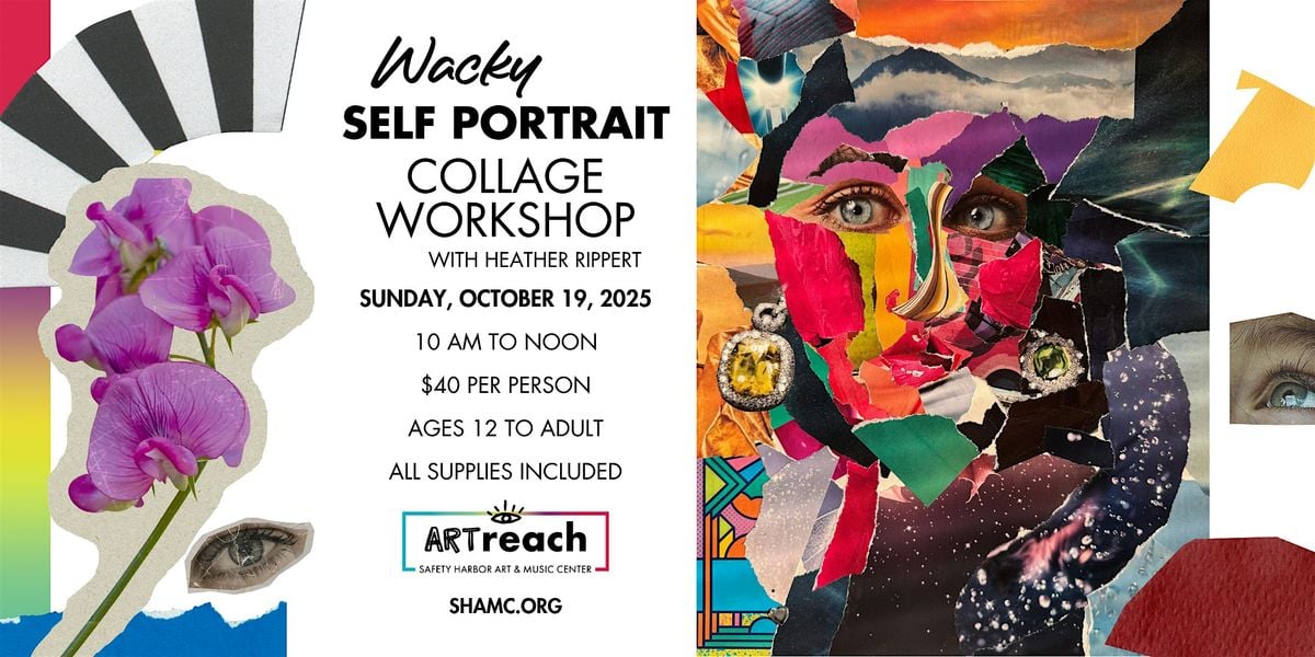 Wacky Self Portrait Collage Workshop, 19 October | Event in Safety Harbor | AllEvents
