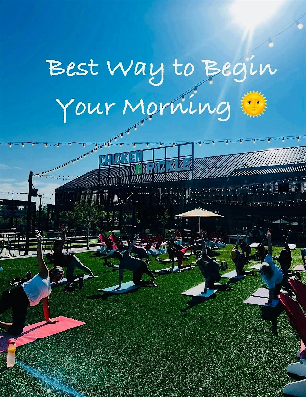 Serenity Saturday Yoga at Chicken N Pickle~ Oct 11 @ 9:00, 11 October | Event in Saint Charles | AllEvents