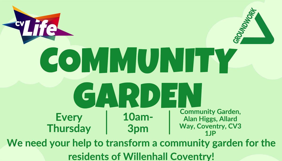 Community Garden Volunteering (Thursdays) | Event in Coventry | AllEvents