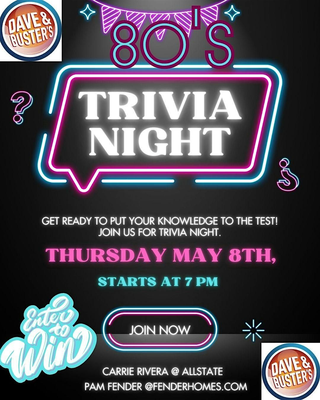80s Music Bingo Night!, 8 May | Event in Pineville | AllEvents