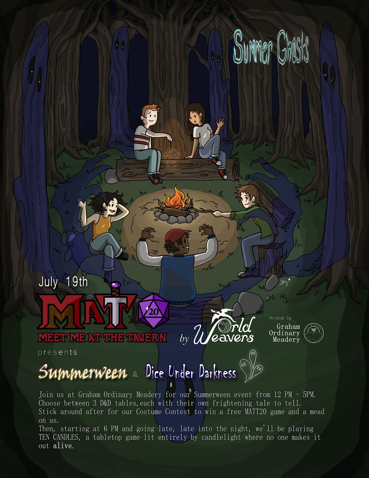 Meet Me At The Tavern! TTRPG Experience- Summerween, 19 July | Event in Bedford | AllEvents