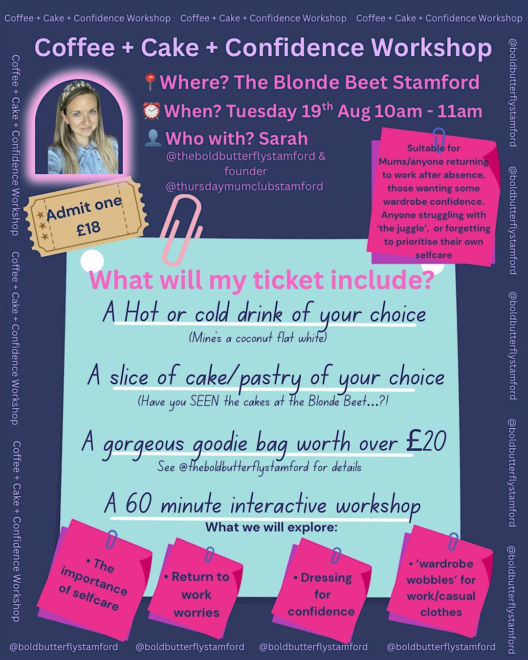 Coffee, Cake & Confidence, 19 August | Event in Stamford | AllEvents