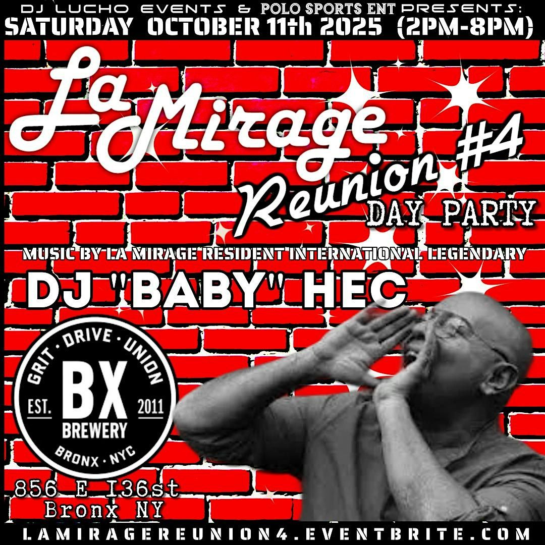 La Mirage Reunion #4, 11 October | Event in The Bronx | AllEvents
