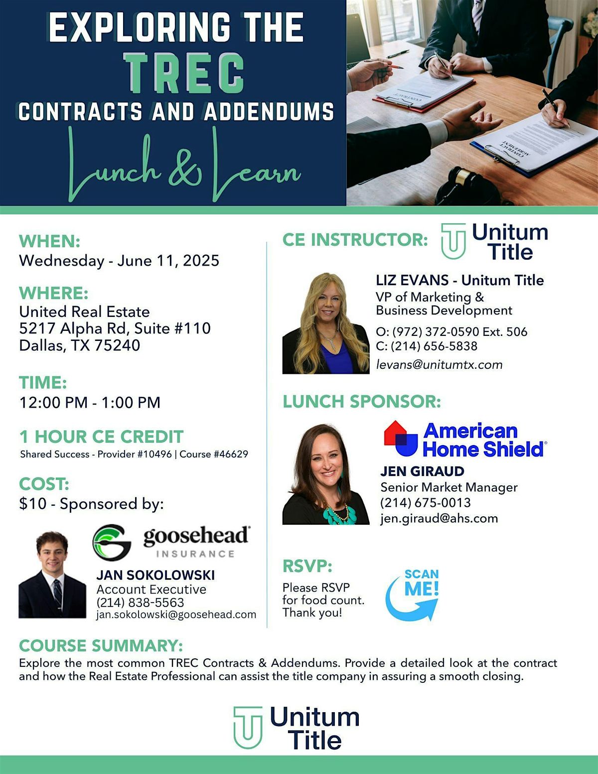 Exploring the TREC Contracts and Addendum - 1 Hour CE Credit | Event in Dallas | AllEvents