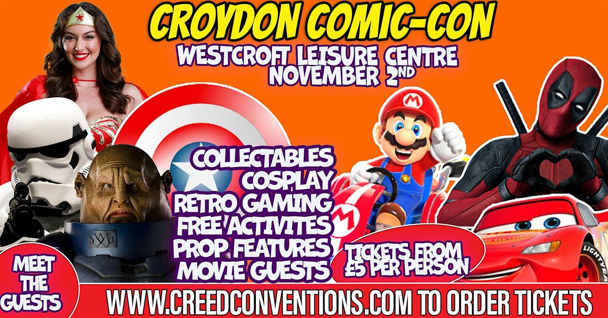 Croydon Comic Con, 2 November | Event in Carshalton | AllEvents
