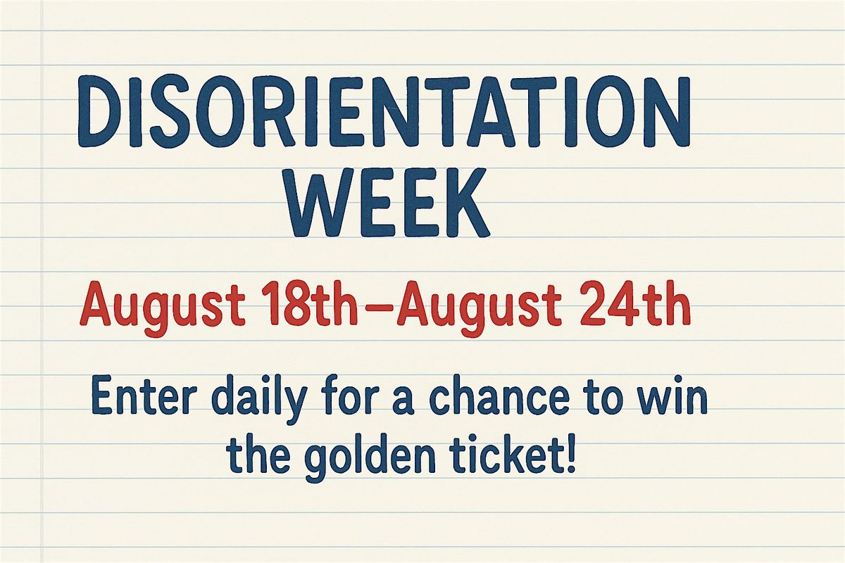 Disorientation Week day 7! The Sunday Summer Finale, 24 August | Event in Tampa | AllEvents