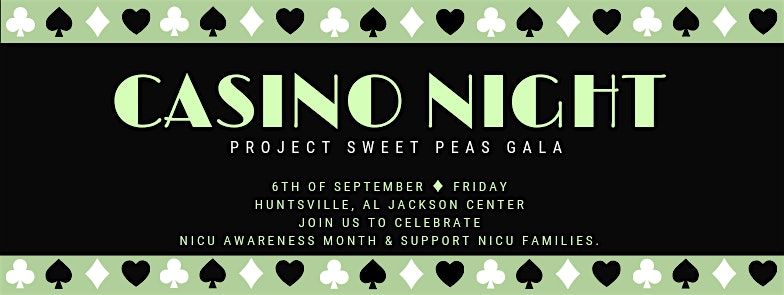 Copy of Project Sweet Peas Gala Casino Night, 2 August | Event in Huntsville | AllEvents