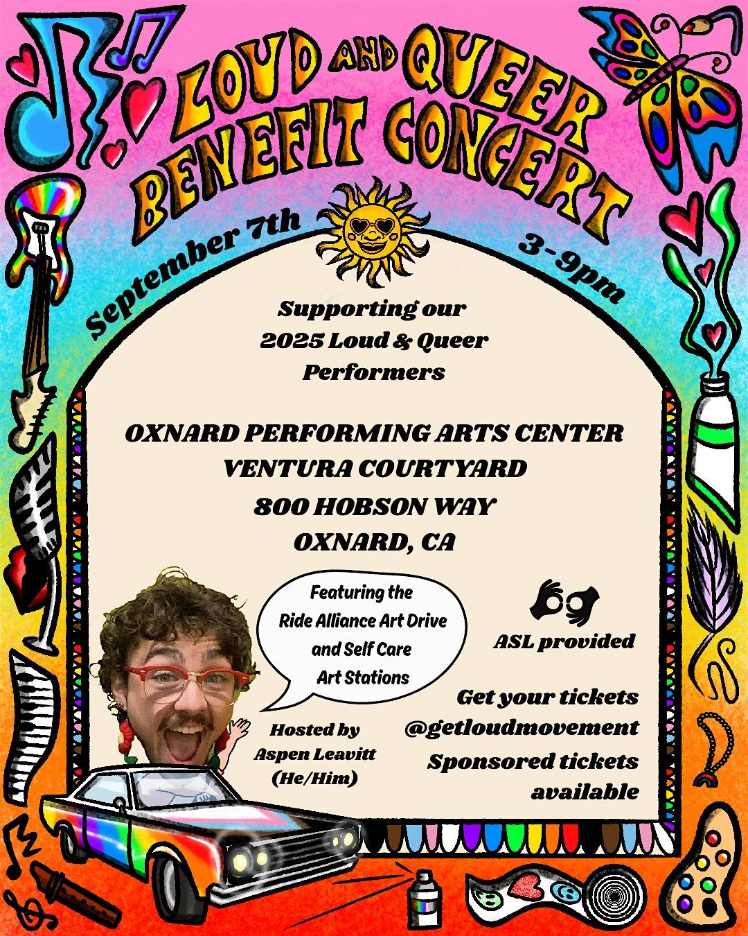 LOUD AND QUEER BENEFIT CONCERT, 7 September | Event in Oxnard | AllEvents