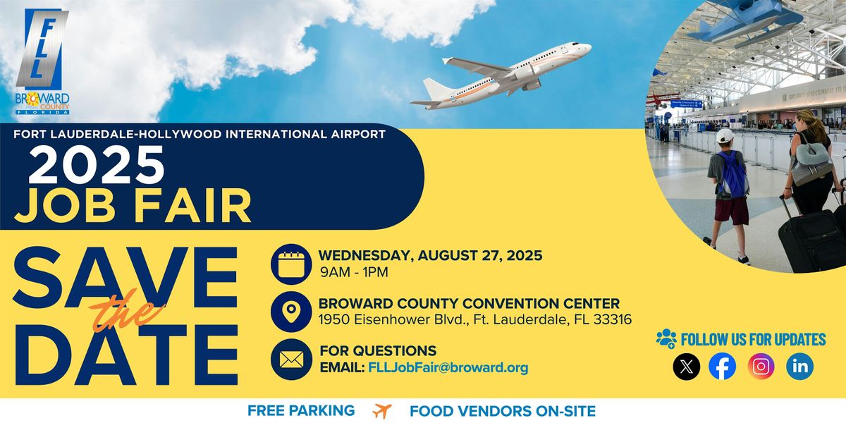 Fort Lauderdale-Hollywood International Airport Job Fair, 27 August | Event in Fort Lauderdale | AllEvents